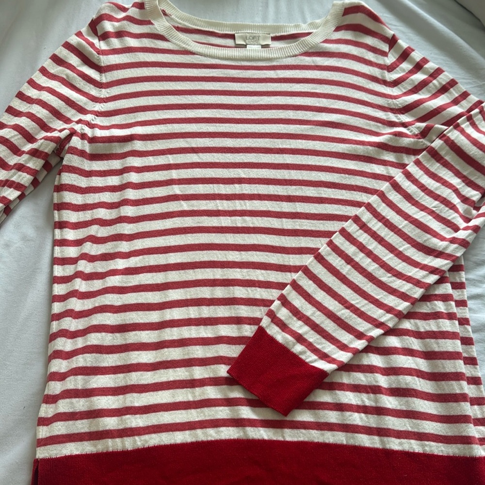 Loft outlet striped sweater. Size L